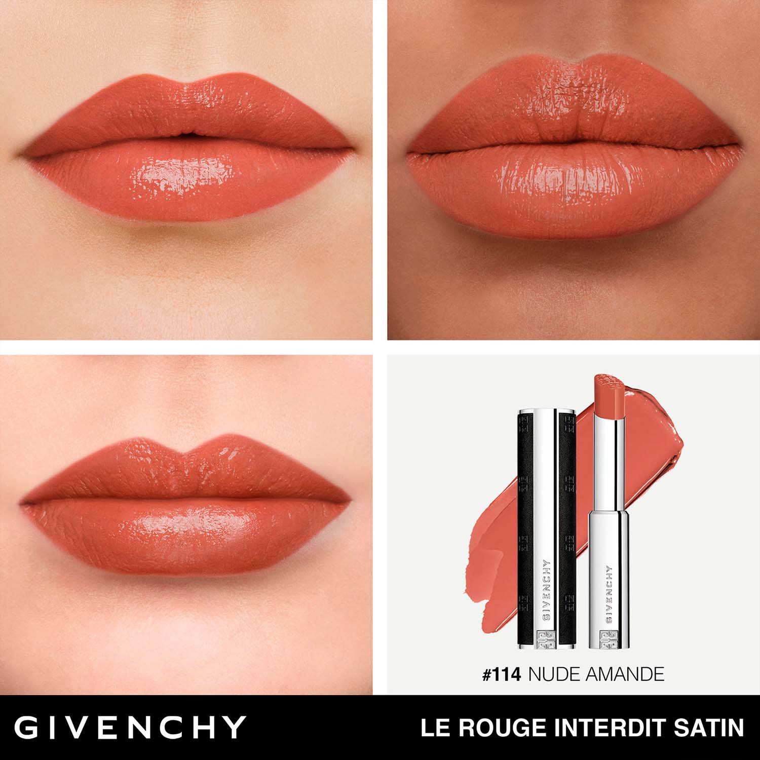 LE ROUGE INTERDIT INTENSE SATÍN LABIAL SEMI MATE DE GIVENCHY (LABIAL EN BARRA CON ACABADO SATINADO)